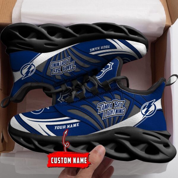 Personalized NHL Tampa Bay Lightning Max Soul Shoes For Hockey Fans