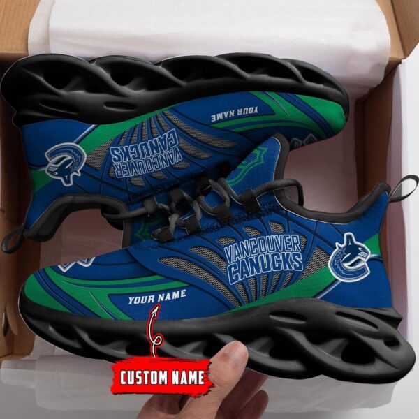 Personalized NHL Vancouver Canucks Max Soul Shoes For Hockey Fans