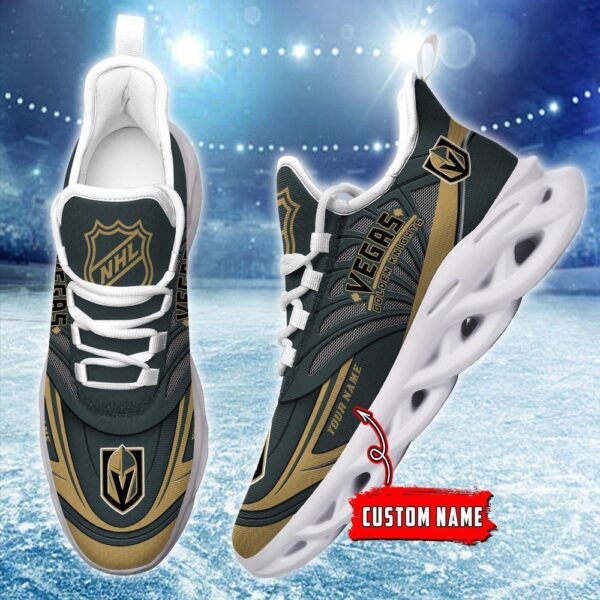 Personalized NHL Vegas Golden Knights Max Soul Shoes For Hockey Fans