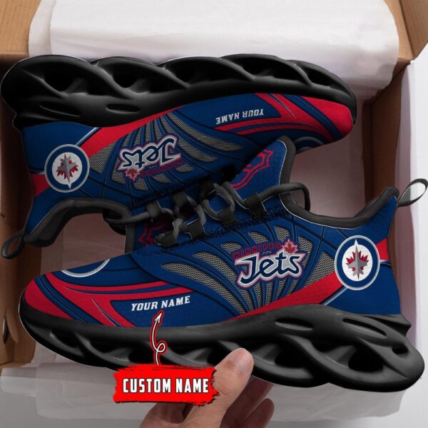 Personalized NHL Winnipeg Jets Max Soul Shoes For Hockey Fans