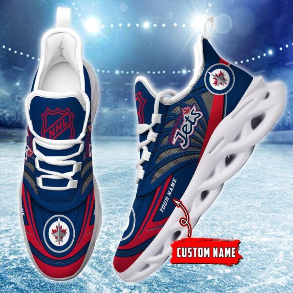 Personalized NHL Winnipeg Jets Max Soul Shoes For Hockey Fans