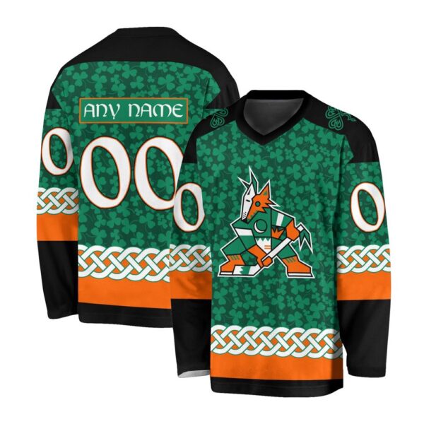 NHL Arizona Coyotes Special St.Patrick’s Day Design Jersey Shirt