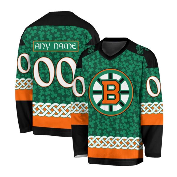 NHL Boston Bruins Special St.Patrick’s Day Design Jersey Shirt