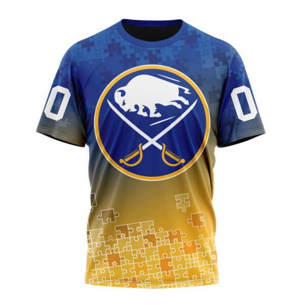NHL Buffalo Sabres Special Autism Awareness Design All Over Print T Shirt