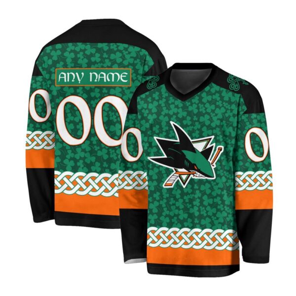 NHL San Jose Sharks Special St.Patrick’s Day Design Jersey Shirt