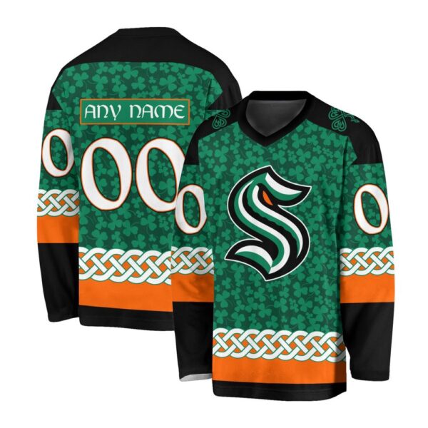 NHL Seattle Kraken Special St.Patrick’s Day Design Jersey Shirt