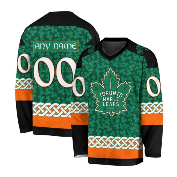 NHL Toronto Maple Leafs Special St.Patrick’s Day Design Jersey Shirt