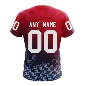 NHL Washington Capitals Special Autism Awareness Design All Over Print T Shirt 2