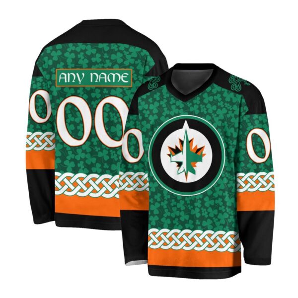 NHL Winnipeg Jets Special St.Patrick’s Day Design Jersey Shirt