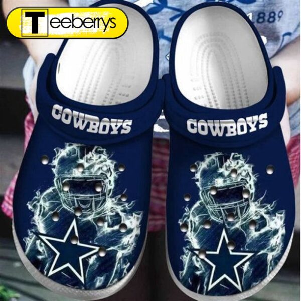 Footwearmerch Dallas Cowboys Nfl For Gift Fan 2 Rubber   Clogs