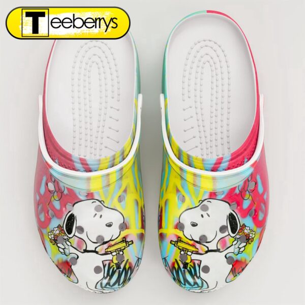 Footwearmerch Gift Snoopy Peanuts Cartoon Crocs 3D Clog For Men Women Kids Shoes