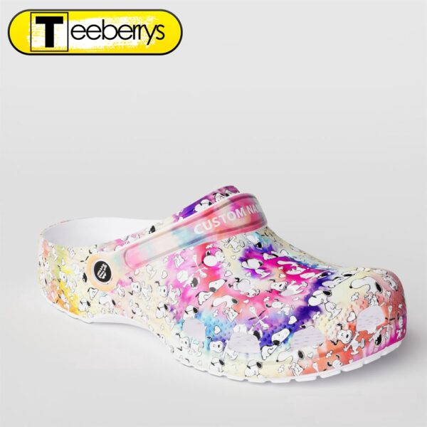 Footwearmerch Huracan Tie-dye Snoopy Gifts Crocs Clog Shoes