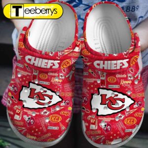 Footwearmerch Kansas City Chiefs NFL Christmas Crocs Clogs Crocband Shoes Comfortable For Men Women and Kids 1