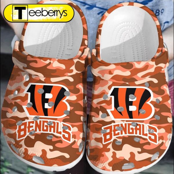 Footwearmerch NFL Cincinnati Bengals Football   Comfortable Shoes Clogs For Men Women