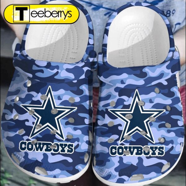 Footwearmerch NFL Dallas Cowboys Football  Shoes Clogs  Comfortable For Men Women