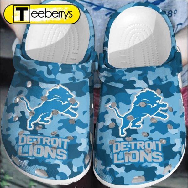 Footwearmerch NFL Detroit Lions Football Clogs   Comfortable Shoes For Men Women