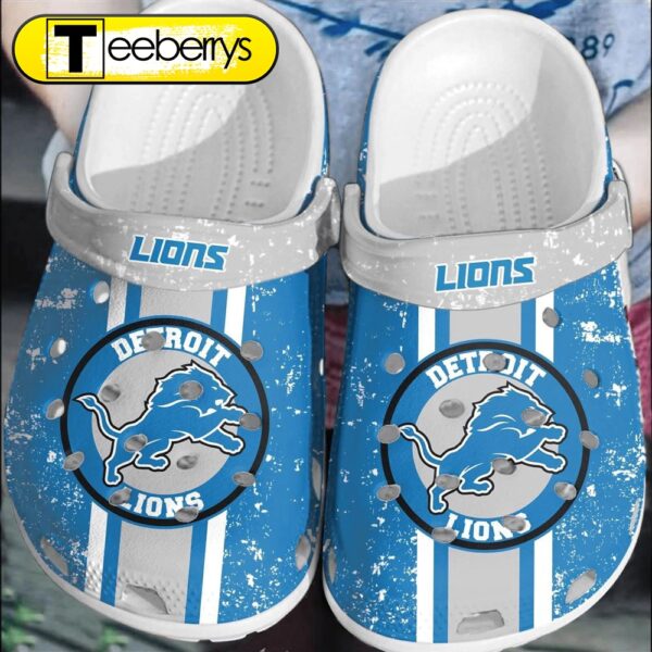 Footwearmerch NFL Detroit Lions Football  Comfortable Shoes Clogs  For Men Women