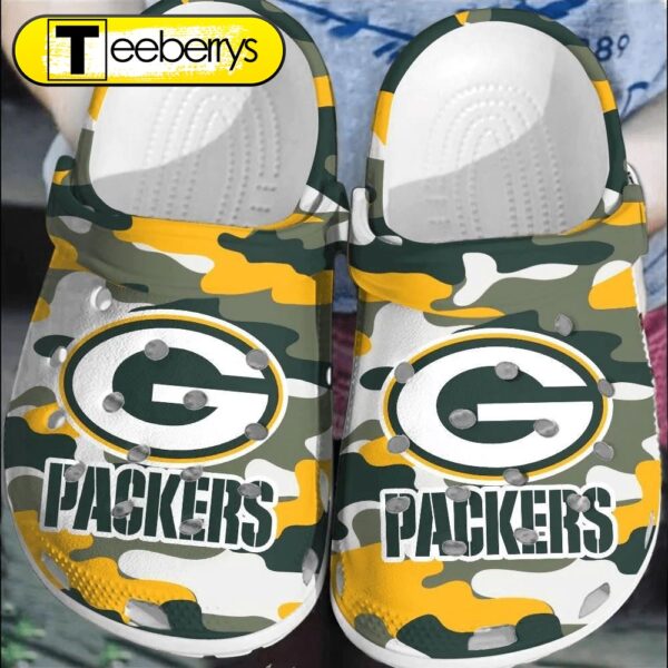 Footwearmerch NFL Green Bay Packers Football Clogs  Shoes  Comfortable For Men Women