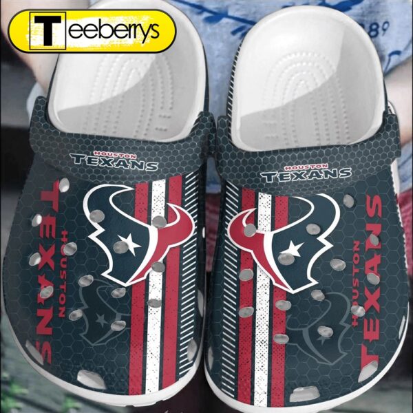 Footwearmerch NFL Houston Texans Football Clogs   Comfortable Shoes For Men Women