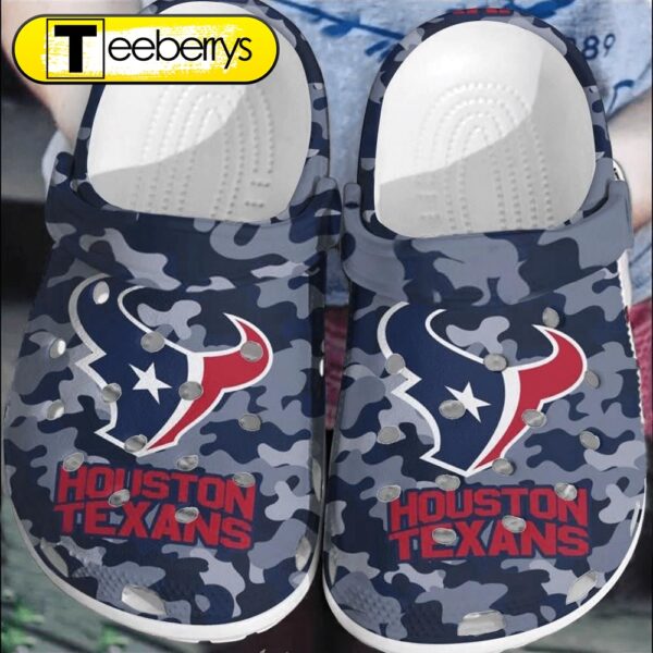 Footwearmerch NFL Houston Texans Football Clogs  Shoes  Comfortable For Men Women