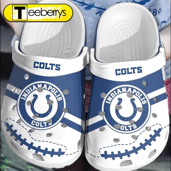 Footwearmerch NFL Indianapolis Colts Football Clogs  Comfortable  Shoes For Men Women