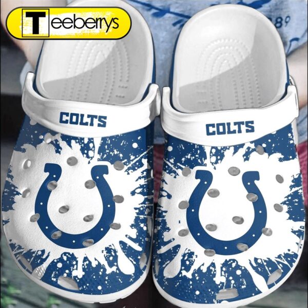 Footwearmerch NFL Indianapolis Colts Football Clogs  Shoes Comfortable  For Men Women