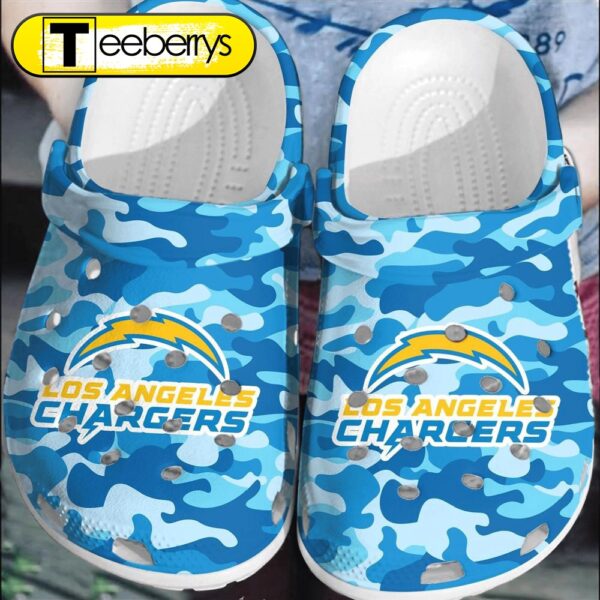 Footwearmerch NFL Los Angeles Chargers Football Comfortable  Clogs Shoes For Men Women