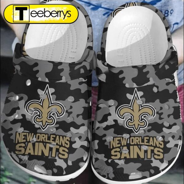 Footwearmerch NFL New Orleans Saints Football  Clogs Shoes Comfortable  For Men Women