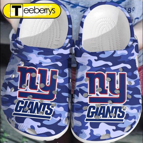 Footwearmerch NFL New York Giants Football  Shoes Clogs  Comfortable For Men Women