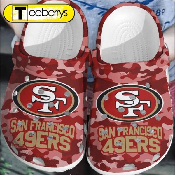 Footwearmerch NFL San Francisco 49ers  Comfortable Clogs Shoes For Men Women