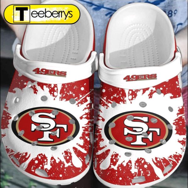 Footwearmerch NFL San Francisco 49ers Football  Clogs  Shoes Comfortable For Men Women