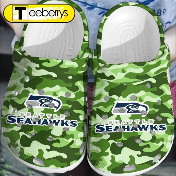 Footwearmerch NFL Seattle Seahawks Clogs Shoes  Comfortable For Men Women