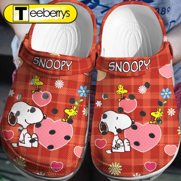Footwearmerch Peanuts Snoopy Crocs Crocband Clogs Shoes Comfortable 3D