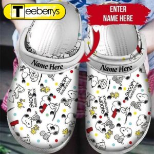 Footwearmerch Personalised Snoopy Clog Shoes 1