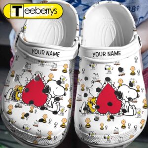 Footwearmerch Personalized Charlie Snoopy Crocs…