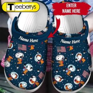 Footwearmerch Personalized Snoopy Astronaut America…