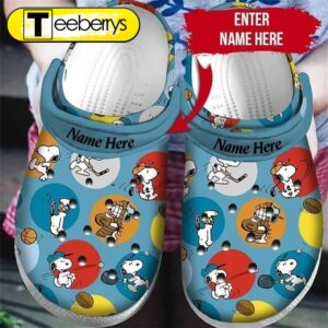 Footwearmerch Snoopy Comics Clog Shoes 1
