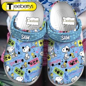 Footwearmerch Snoopy Crocs Clogs Shoes…