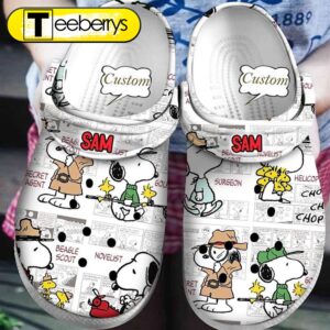 Footwearmerch Snoopy Crocs Crocband Shoes Comfortable Clogs for men women 1