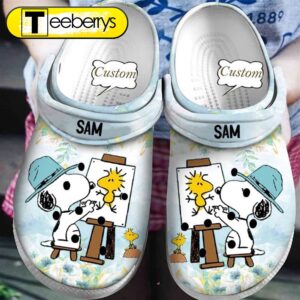 Footwearmerch Snoopy Crocs Shoes Clogs…