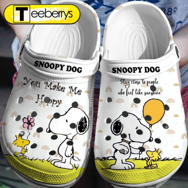 Footwearmerch Snoopy Dog Cartoon Crocs 3D Clog Shoes