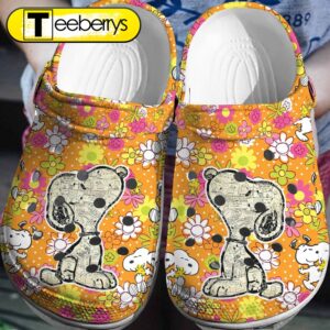 Footwearmerch Snoopy Flower Crocs 3D…