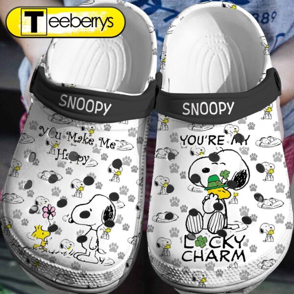 Footwearmerch Snoopy Peanuts Crocs 3D Clog Shoes