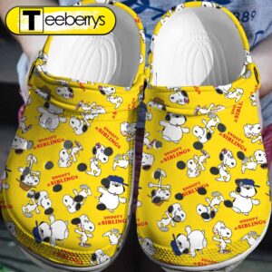 Footwearmerch Snoopy Siblings Crocs 3D Clog Shoes 1