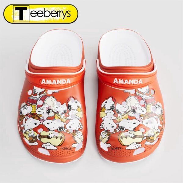Footwearmerch Snoopy Siblings Crocs 3D Clog Shoes