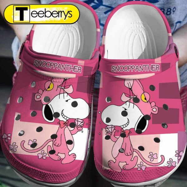 Footwearmerch Snoopy x Pink Panther Crocs 3D Clog Shoes