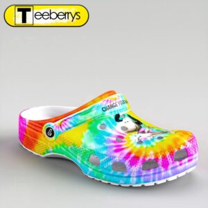 Footwearmerch Tie Dye Snoopy and Peanuts Crocs 3D Clog Shoes Gift for Family 3