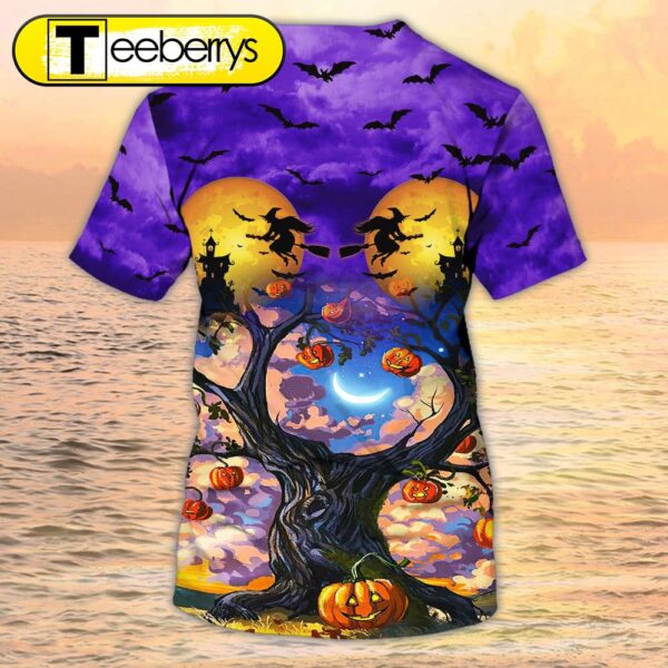 3D Purple Halloween Shirt Halloween T Shirts For Adults