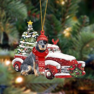 Australian Cattle-Christmas Car Two Sided…