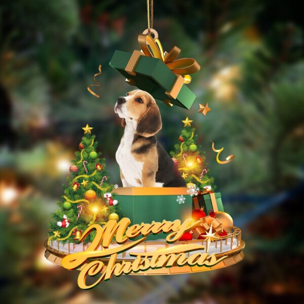 Beagle-Christmas Gifts&Dogs Hanging Christmas Plastic Hanging Ornamen